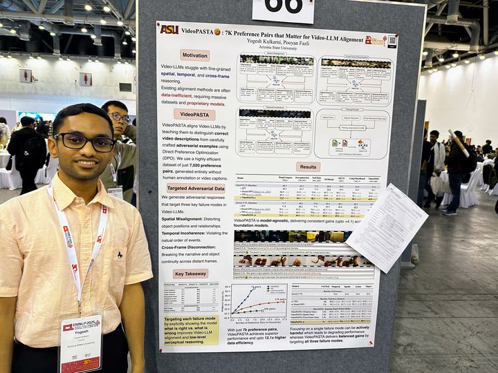 Presenting VideoPASTA at EMNLP 2025, Suzhou