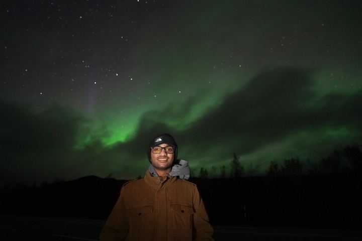 Northern lights near Kilpisj&auml;rvi, Finland