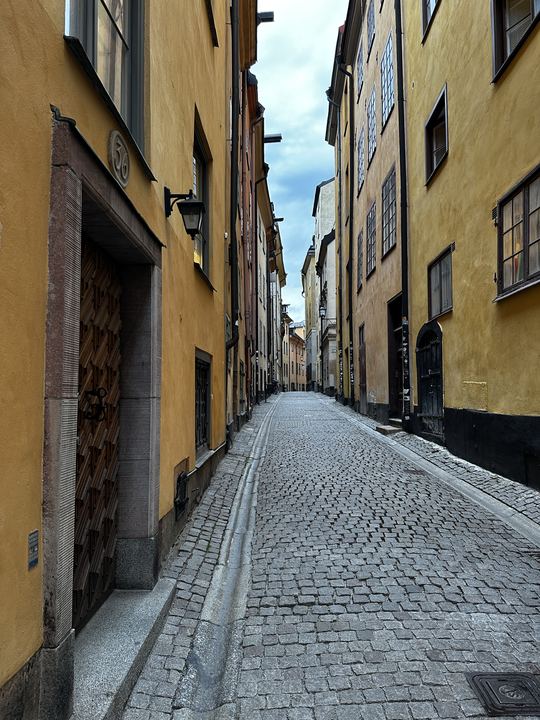 Narrow cobbled lane, Gamla stan